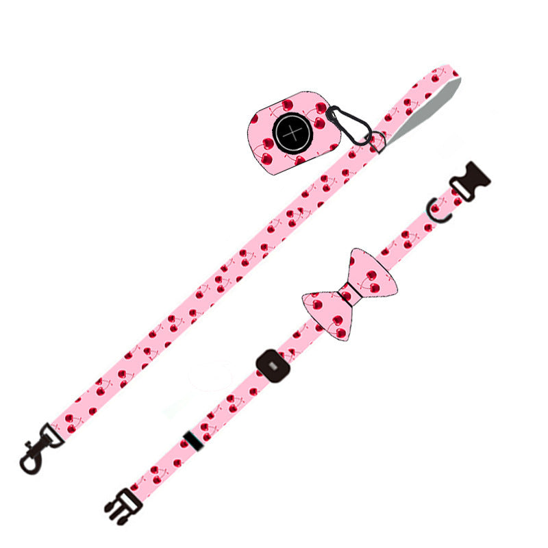 Cherry Dog Leash Set Pet Leash