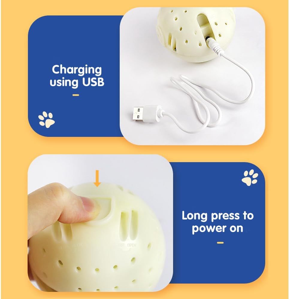 Active Moving Pet Plush Toy With Sounds Interactive Dog Toys Chargeable Squeaky Moving Dog Toy