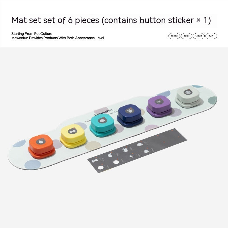 4 Colors Pet Communication Button One-click Prevent Physical Inactivity Recordable Dog Talking Button