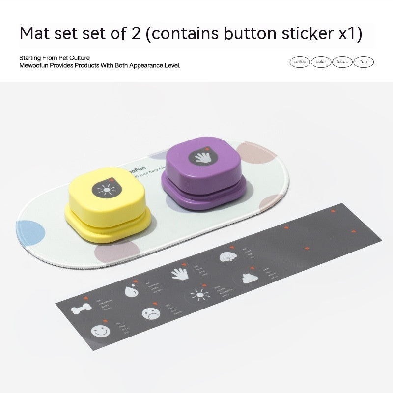 4 Colors Pet Communication Button One-click Prevent Physical Inactivity Recordable Dog Talking Button