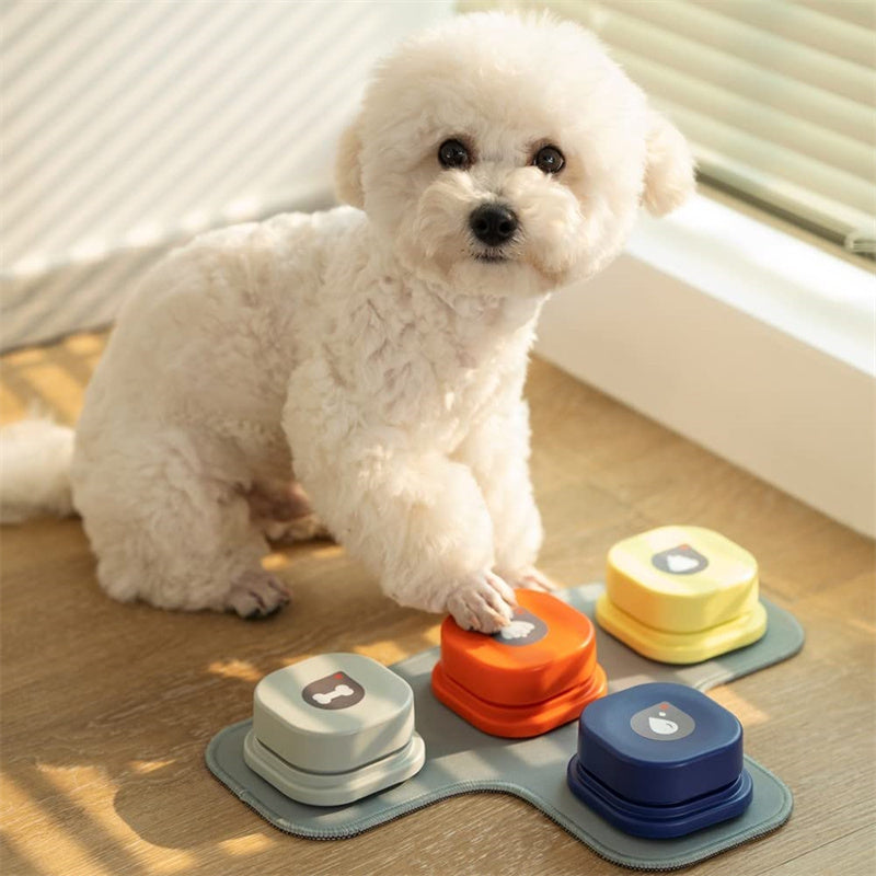 4 Colors Pet Communication Button One-click Prevent Physical Inactivity Recordable Dog Talking Button