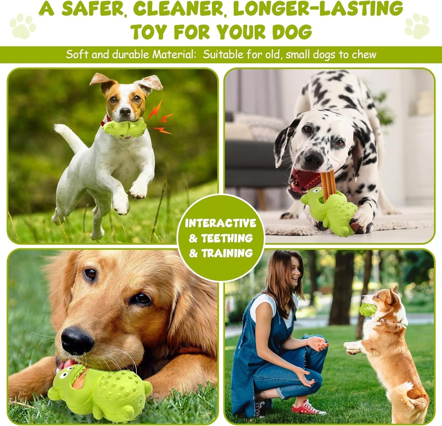 Dog Toys For Aggressive Chewers Natural Rubber Squeaky Dog Toys Indestructible Dog Toy Dog Chew Toys.