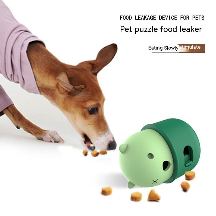 Pets Leakage , Food Feeder Dog Interactive Training Toy. Ball Natural Rubber Chew Dog Food Ball.