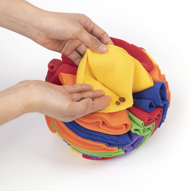 Dog Sniffing Training Blanket Snuffle Ball Mat Detachable Pads Puzzle Toy Pet Supplies For Dogs.