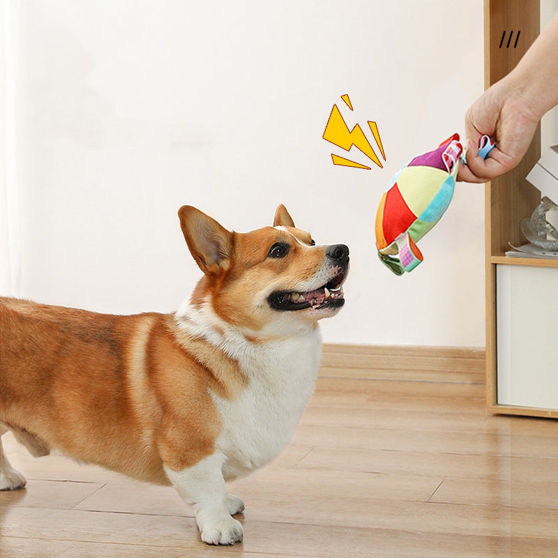 Flying Discs For Dogs Plush Toys With Interactive Sound Flying Discs For Puppies Bite Resistant For Pet Training