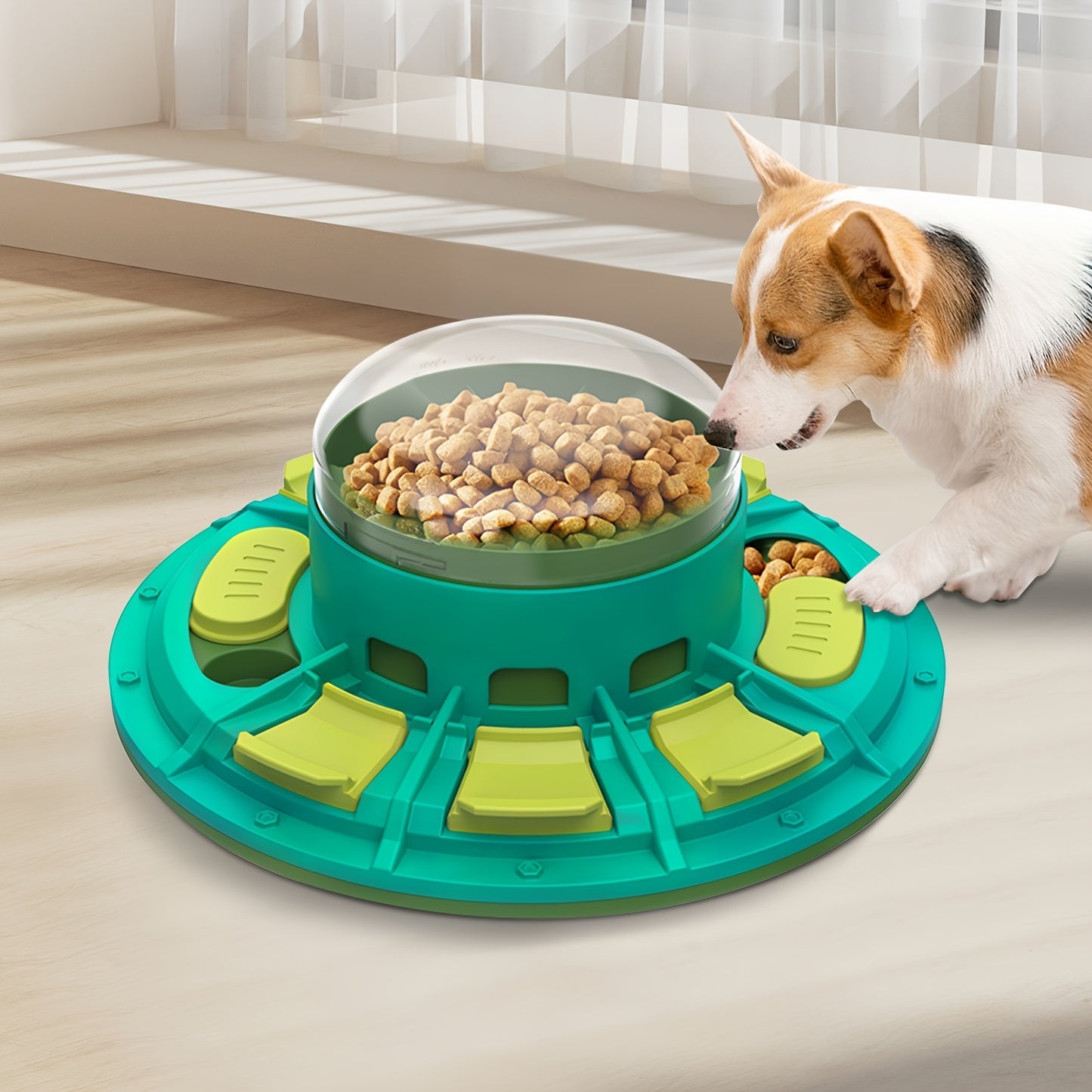 Interactive Dog Puzzle Toy For IQ Improvement And Slow Feeding Suitable For All Sizes Pets Nutritious Diet-Friendly Non-Electric Plastic Pets Game