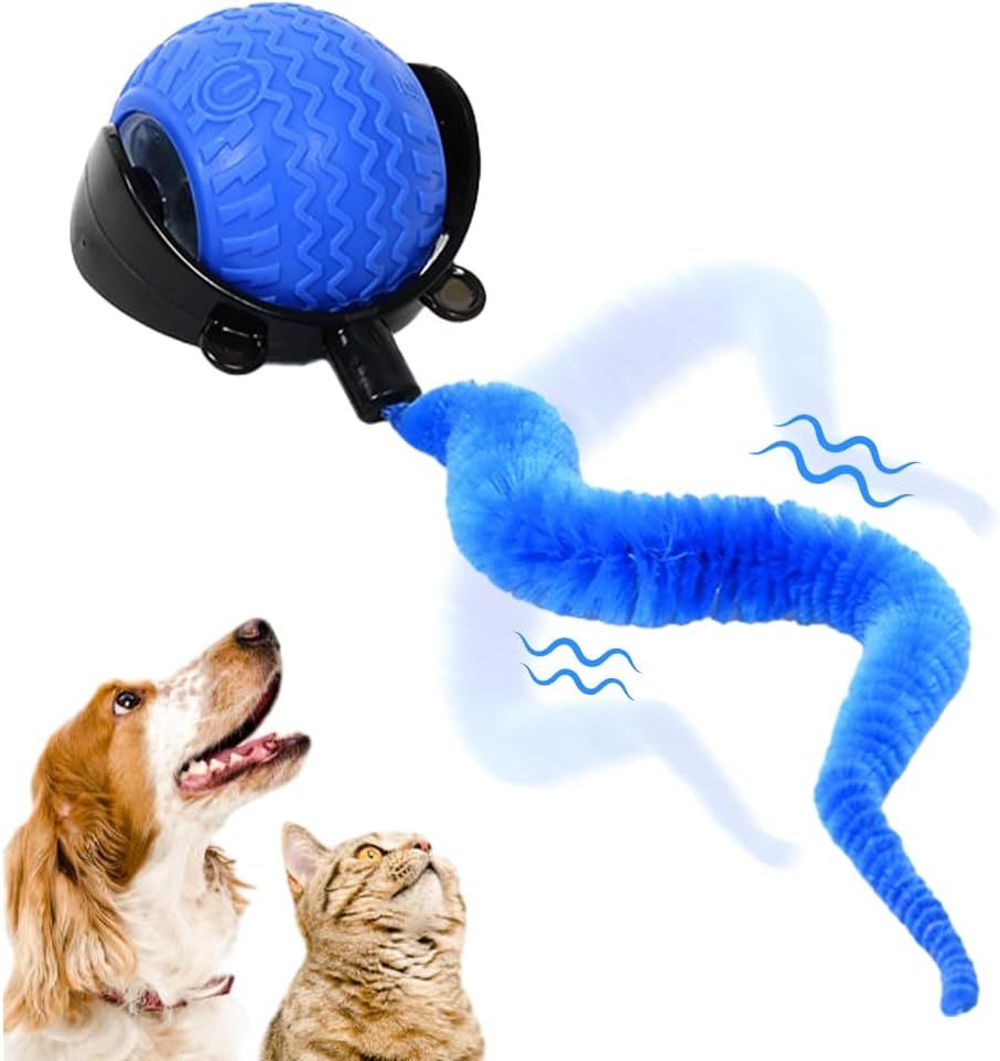 Interactive Ball Toy, 2025 New Ball Toys With Cord ,Mouse, Smart Self Rolling, Automatic Moving Peppy Pet Ball