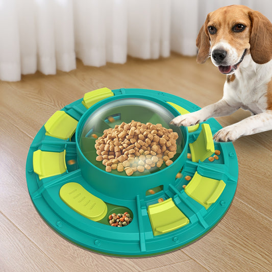 Interactive Dog Puzzle Toy For IQ Improvement And Slow Feeding Suitable For All Sizes Pets Nutritious Diet-Friendly Non-Electric Plastic Pets Game
