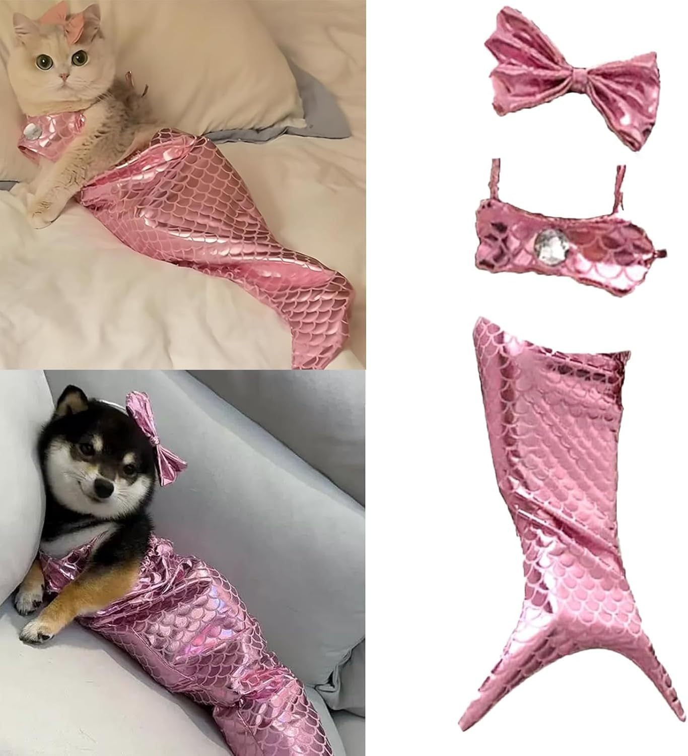Cat Mermaid Costume Creative Cat And Dog Costumes.
