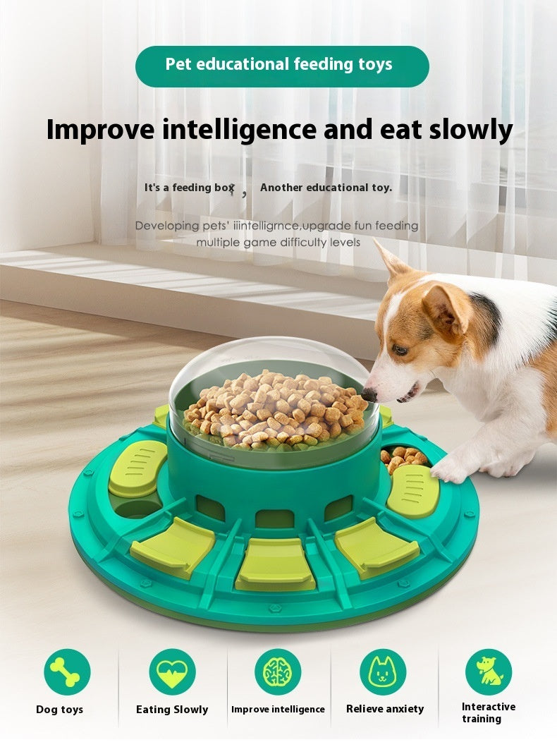 Interactive Dog Puzzle Toy For IQ Improvement And Slow Feeding Suitable For All Sizes Pets Nutritious Diet-Friendly Non-Electric Plastic Pets Game